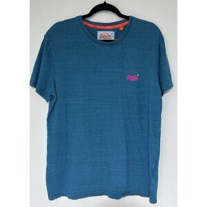 Superdry Shirt Orange Label Mens Color Teal Aqua Blue Size XXL T-Shirt